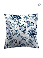 Leitmotive Dos Fundas De Cojín Indiano (Azul)