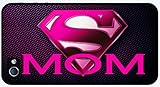 Supermom Mothers Day Gift Black RUBBER iphone 4 case - Fits iphone 4 & iphone 4s
