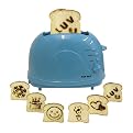 Pop Art Toaster with 6 Design Plates - Aqua (CT8196RA)