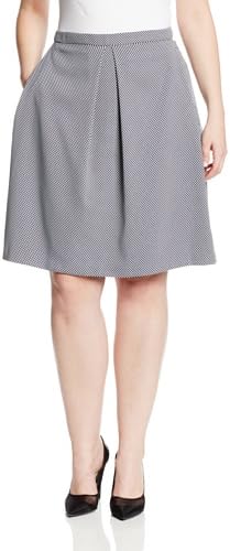 Anne Klein Women's Plus-Size Check A-Line Skirt