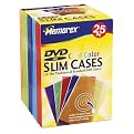 Memorex DVD Slim Multi-Color Cases - 25-pk.
