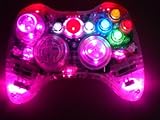 Pink LED Xbox 360 Modded Controller for COD MW2 Rapid Fire