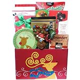 Dashingly Delicious Christmas Holiday Gift Box - Gourmet Food Gift Basket with Smoked Salmon