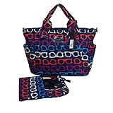 Marc by Marc Jacobs　マザーズバッグ Pretty Nylon Eliz-a-Baby Bag MBMJ39　メガネ柄 [並行輸入品]