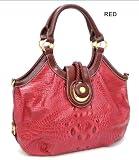 Gucci Inspired Crocodile Snakeskin Print Handbag