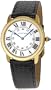 Cartier Men's W6700455 Ronde Black Leather Roman Numeral Watch
