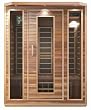 3 Person Sauna Cedar Carbon Fiber Dry Heat FAR Infrared Portable Detox