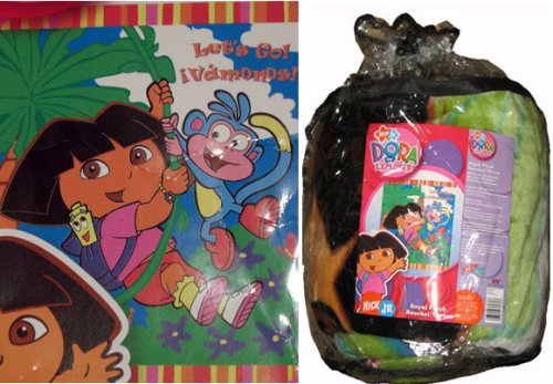 Royal Plush Raschel Throw - Dora The Explorer