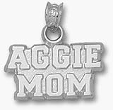 Texas A & M Aggies Aggie Mom Pendant - Sterling Silver Jewelry