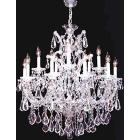 LAMPS BEAUTIFUL Maria Theresa Royal Sixteen Light Crystal Chandelier by James R....