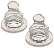 NUK Silicone Orthodontic Nipples, Slow Flow, Size 1, 2 Pack