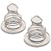 NUK Silicone Orthodontic Nipples, Slow Flow, Size 1, 2 Pack