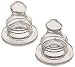 sippy cups : NUK Silicone Orthodontic Nipples, Slow Flow, Size 1, 2 Pack