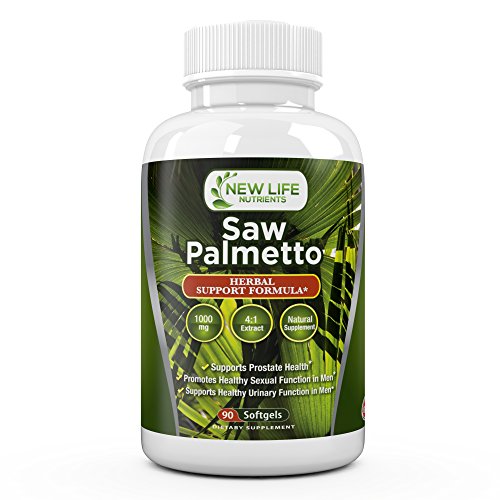 Saw Palmetto - Extra Strength - 1000 mg Berry Extract - Easy Single Daily Dosage - #1 Herbal Supplement for Prostate Support - Nature Made Alternative for Men s Vital Health - Benign Prostatic Hyperplasia (BPH) Support - Made In USA - FDA Quality Ins