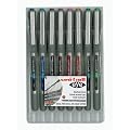 Uni-ball Eye Fine UB-157 Rollerballs, Pack of 8 Coloured Pens, Assorted Colours