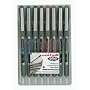 Uni-ball Eye Fine UB-157 Rollerballs, Pack of 8 Coloured Pens, Assorted Colours