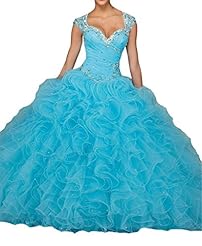 Ruched Tiered Beaded Lace   Ball Gown Quinceanera Dress 