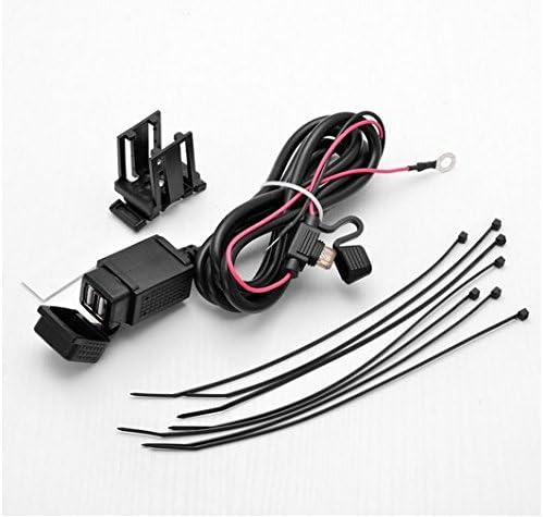 Acepro 12v 2.1a Dual 2 USB Port Power Socket Mobile Charger Waterproof Motorcycle Car Boat Marine for Harley Ducati Buell Victory