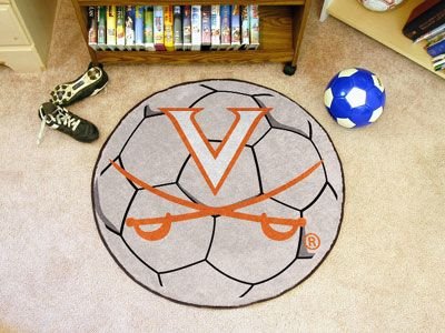 Buy Virginia Cavaliers NCAA Soccer Ball Round Floor Mat (29) by Fan Mats