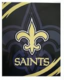 NFL New Orleans Saints Blanket - Queen Size Saints Plush Blanket -78inx 96in