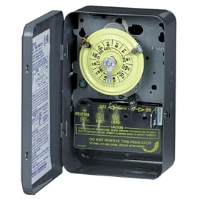 Intermatic T171 - 24 Hr. Dial Time Switch - w/Skipper - NEMA 1 Indoor Steel Case - Gray Finish - SPST - 40 Amps - 125 Volt
