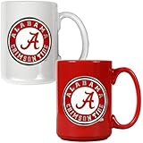 NCAA Ceramic Mug Set with Primary Logo (2-Piece)