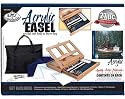 Acrylic Artist Kit with Desk Easel and Storage Bag