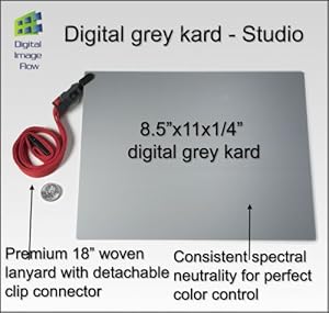 Digital Image Flow DGK Color Tools Studio Balance Card with Premium Lanyard, White