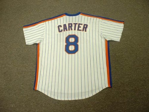 GARY CARTER New York Mets 1986 Majestic Cooperstown Throwback Home Baseball Jersey, XL
