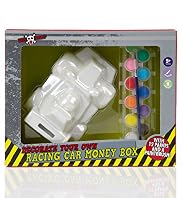 Boy Stuff Decorate Your Own Racing Car Money Box Toy Set