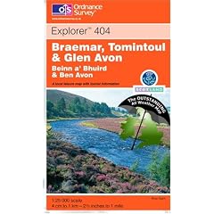 Braemar, Tomintoul & Glen Avon ~ Explorer 404 (The Outstanding All Weather Map)