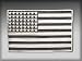 Silver Star "American Flag" Metal Belt Buckle