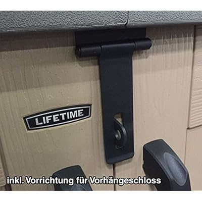 Lifetime XXL Kunststoff Mülltonnenbox, Gerätebox, Aufbewahrungsbox