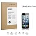 [2PACK, XOXO Mobile Premium Tempered Glass Screen Protector for Apple iPhone 5S / iPhone 5C / iPhone 5 - Real Tempered Glass - Scratch Proof - Oleophobic Coating - Ultra Crystal Clear - Easy to Install [2.5D Rounded Edges] [Super Thin 0.3mm]
