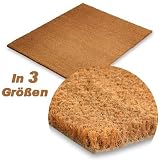 Floordirekt Kokos Fußmatte, natürlicher Schmutzstopper für Innen- und Aussenbereiche, 50x80cm