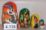 Bags Bunny Russian Nesting Doll 5 Pc / 4 in #4.136