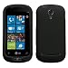 Matte Black Rubberized Hard Case for LG Quantum