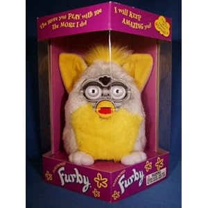 FURBY SILVER and YELLOW ELECTRONIC MODEL 70-800 by 