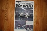 San Francisco 49ers 1981 Super Bowl (We Win version 2) (San Francisco Examiner Newspaper Special Edition Sports Section) (Bill Walsh) (Joe Montana) (Jerry Rice) (Steve Young)