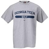 Nike Georgia Tech Yellow Jackets Ash Golf T-shirt