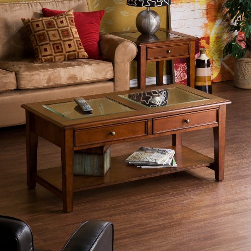 Southern Enterprises Valley Cocktail Table Walnut