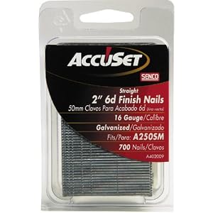 AccuSet A402009 2-Inch 16 Gauge Straight Finish Nail by AccuSet