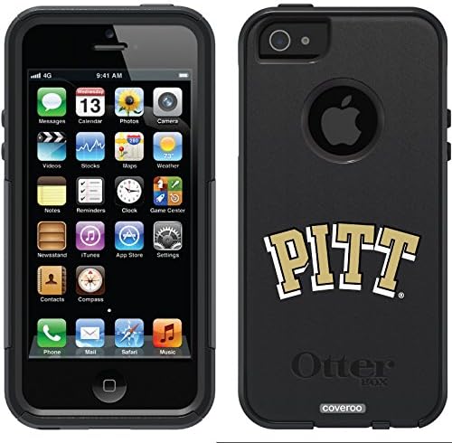 University of Pittsburgh Pitt 2 design on a Black OtterBox® Commuter Series® Case for iPhone 5s / 5
