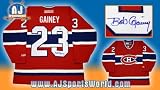 BOB GAINEY Montreal Canadiens SIGNED Hockey JERSEY