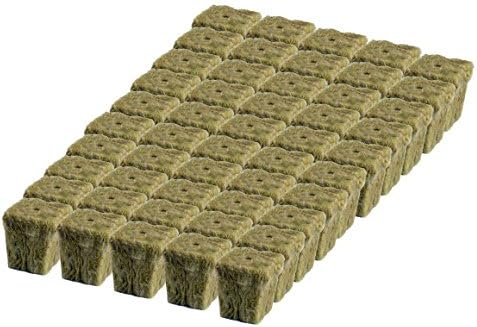 Grodan 1" x 1" - 50 count - rockwool stonewool hydroponics grow starter cubes