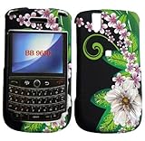 Green Flower Hard Case Cover for Blackberry Bold 9650 Tour 9630