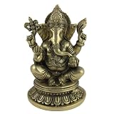 Dekoration Gott Ganesha Statue Messing 13,33 cm x 20,32 cm x 13,33 cmvon "ShalinCraft"
