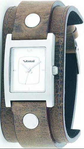 VESTAL ELECTRA WATCH BROWN DISTRESS & SILVER EA004, VESTAL Watches, Mens Watches,Mens VESTAL Watches
