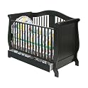 Aspen Stages Crib with Drawer- Black