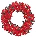 GKI Bethlehem Lighting 30-Inch 35-Light Weatherproof Lighted Poinsettia Wreath, Red